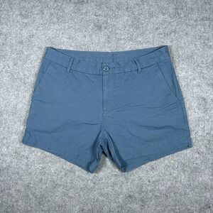Patagonia‎ Stand Up Shorts Womens Size 6 Blue Organic Cotton Hiking Canvas